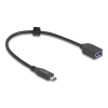 DELOCK Delock USB 10 Gbps koax kábel USB Type-C apa A-típusú anya 25 cm hosszú