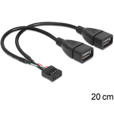 DELOCK Delock USB 2.0 A típus, 2 x anya - pin fejes kábel kábel és adapter