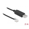 DELOCK Delock USB fejhallgató és mikrofon adapter 2 x 3,5 mm-es sztereo jackkel Windows és Mac