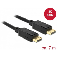 DELOCK DisplayPort 1.2/1.2a Összekötő Fekete 7m 84860 kábel és adapter