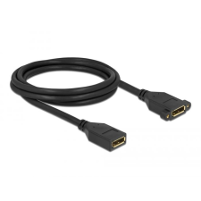 DELOCK DisplayPort 1.2 anya - anya panelrögzítés 4K60Hz kábel 2m (87101) (del87101) kábel és adapter