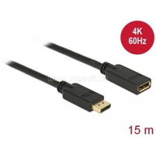 DELOCK DisplayPort 1.2 bővítőkábel 4K 60 Hz 15 m (DL84908) kábel és adapter
