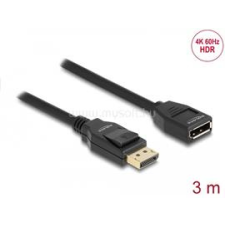 DELOCK DisplayPort 1.2 hosszabbító kábel 4K 60 Hz 3 m (DL80003) kábel és adapter