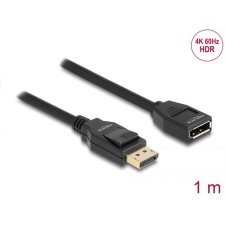 DELOCK DisplayPort 1.2 male/famale 4K Extension cable 1m Black kábel és adapter