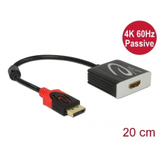 DELOCK DisplayPort 1.2 male &gt; HDMI female 4K 60 Hz Passive Adapter Black kábel és adapter