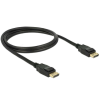 DELOCK Displayport 1.2 male/male 4K összekötő kábel 1m Black 83805