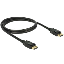 DELOCK Displayport 1.2 male/male 4K összekötő kábel 1m Black 83805 kábel és adapter