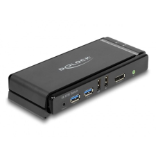 DELOCK DisplayPort 1.4 KVM switch 8K 60 Hz USB 5 Gbps (11476) (DE11476) kábel és adapter