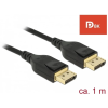 DELOCK DisplayPort 1.4 Összekötő Fekete 1m 85658