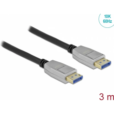DELOCK DisplayPort 2.0 Összekötő Fekete-Szürke 3m 80267 kábel és adapter