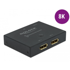 DELOCK DisplayPort 2 - 1 kapcsoló kétirányú 8K 30 Hz kábel és adapter