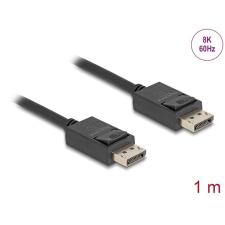 DELOCK DisplayPort kábel 8K 60 Hz 1m (80492) (del80492) kábel és adapter