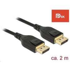 DELOCK DisplayPort kábel 8K 60 Hz 2 m DP 8K tanúsítvánnyal (85660) kábel és adapter