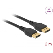 DELOCK DisplayPort kábel 8K, 60Hz, 2m fekete (85910) (delock85910) kábel és adapter