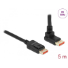 DELOCK DisplayPort kábel egyenes csatlakozódugóval - csatlakozódugóval 90 ívelt felfelé 8K 60 Hz 5