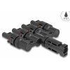 DELOCK DL4 napkonnektorok 1 x apa - 4 x anya