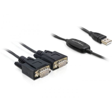 DELOCK DL61886 USB 2.0 -&gt; 2 x soros adapter kábel és adapter