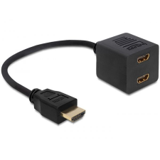 DELOCK DL65226 HDMI nagy sebességű Ethernet elosztó 1x male -> 2x female adapter (DL65226) kábel és adapter