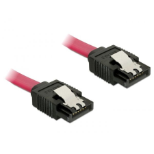 DELOCK DL82677 SATA 6Gb/s 50 cm-es egyenes / egyenes csatl. összekötő kábel piros (DL82677) kábel és adapter