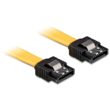 DELOCK DL82805 kábel SATA 6 Gb/s fém rögzítővel egyenes /egyenes kábel 30 cm (DL82805) kábel és adapter