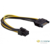DELOCK DL82924 tápkábel SATA 15 pin -> 6 pin PCI Express
