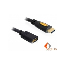 DELOCK DL83079 High Speed HDMI Ethernet A - A apa - anya hosszabbító kábel 1m kábel és adapter