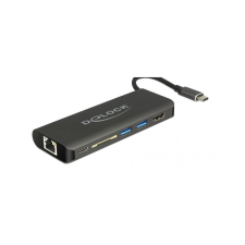 DELOCK Dockingstation USB-C HDMI 4K 30Hz/Gigabit LAN/USB PD (87721) laptop kellék