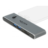 DELOCK Dokkoló állomás dupla USB Type-C valamint HDMI / USB 3.2 / SD / PD 3.0 csatlakozókkal (87752) (87752)
