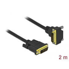 DELOCK DVI 24+1 apa - 24+1 apa hajlított kábel 2m (85894) (delock85894) kábel és adapter