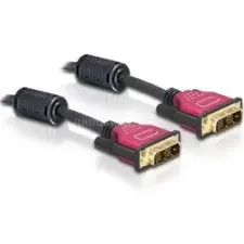DELOCK DVI 24+1 kábel, 3.0m, apa/apa (DL84346) kábel és adapter