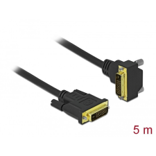 DELOCK DVI kábel 24+1 apa - 24+1 apa hajlított 5 m kábel és adapter