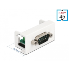 DELOCK Easy 45 Module D-Sub 9 tűs apa 6 tűs sorkapocs 22,5 x 45 mm egyéb hálózati eszköz