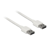 DELOCK EASY-USB 2.0 Type-A male > EASY-USB 2.0 Type-A male 0,5m cable White 85192
