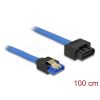 DELOCK Extension cable SATA 6 Gb/s receptacle straight > SATA plug straight 100 cm Blue 84975