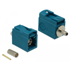 DELOCK FAKRA Z 21 mm (rövid) anya a krimpeléshez kábel és adapter