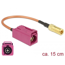 DELOCK FAKRA Z-hüvely > SMB-hüvely RG-316 antenna kábel 15cm (89677) (DE89677) kábel és adapter