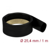 DELOCK Fekete, hőre szűkülő tubus 1 m x 25,4 mm méretű szűkülési aránya 4:1