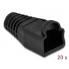 DELOCK Feszültségcsökkentő RJ45 apához, 20 db. Fekete