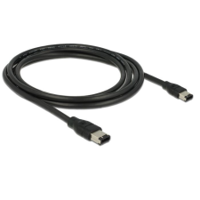 DELOCK FireWire 6pin male > 6pin male 2m Black Cable (82574) kábel és adapter