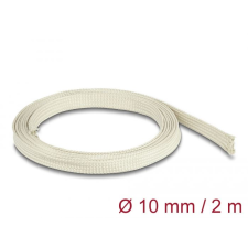 DELOCK fonott kábelharisnya nomex szálakból 2m x 10mm fehér (20893) (Delock20893) asztali számítógép kellék