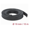 DELOCK Fonott kábelharisnya nyújtható 10 m x 19 mm fekete