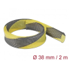 DELOCK Fonott kábelharisnya nyújtható 2 m x 38 mm fekete-sárga
