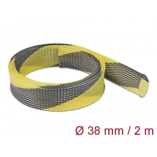 DELOCK Fonott kábelharisnya nyújtható 2 m x 38 mm fekete-sárga egyéb hálózati eszköz