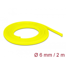 DELOCK Fonott kábelharisnya nyújtható 2 m x 6 mm sárga egyéb hálózati eszköz