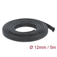 DELOCK fonott kábelharisnya nyújtható 5mx12mm fekete (18849) (delock18849) asztali számítógép kellék