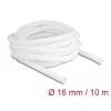 DELOCK Fonott kábelharisnya önzáródó 10 m x 16 mm fehér
