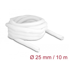 DELOCK Fonott kábelharisnya önzáródó 10 m x 25 mm fehér (20816) (20816) asztali számítógép kellék