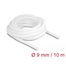 DELOCK Fonott kábelharisnya önzáródó 10 m x 9 mm fehér kábel és adapter