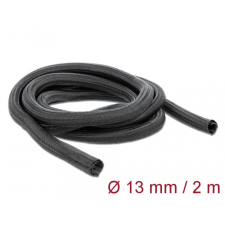 DELOCK Fonott kábelharisnya önzáródó 2 m x 13 mm fekete egyéb hálózati eszköz