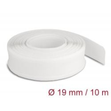 DELOCK fonott kábelharisnya tépőzárral 10m x 19mm fehér (20819) (Delock20819) asztali számítógép kellék
